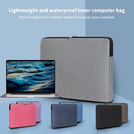 Vandtæt laptop taske 11 12 13 14 15 15.6 tommer Fransk Grå French grey-XF17- French grey