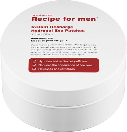 Recipe For Men Instant Recharge Hydrogel Eye Patches, Skincare, Masker, Øjenmasker