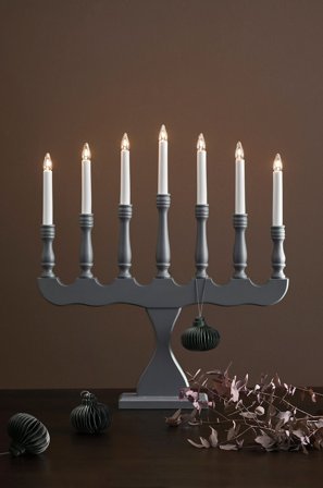 Markslöjd - Adventslysestake Svaneholm - Grå - Adventsstaker - Fra Homeroom