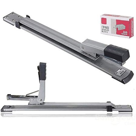 Heavy Duty Hæftemaskine Lang Arm 25 Ark Kapacitet, Standard Hæfteklammer A3 Midtersøm Stor Forlængelse