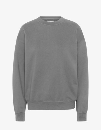Organic Oversized Crew - Storm Grey - XS