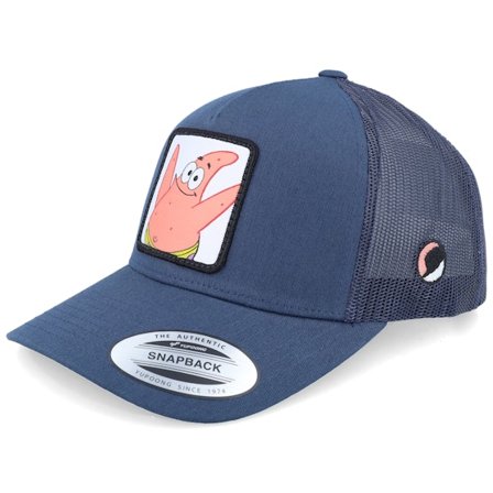 SpongeBob - Bleu trucker Casquette - Patrick Star Navy A-Frame Trucker @ Hatstore