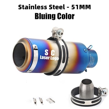 Kultavärinen 51mm universaali SC moottoripyörän pakoputken äänenvaimennin Kawasaki Yamaha Honda Suzuki Moto GP-Project -lisävaruste