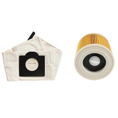 Hepa Filter & Vaskbare Støvsugerposer til Karcher WD3 MV3 WD3200 SE4001 A2299 A2204 A2656 Støvsuger