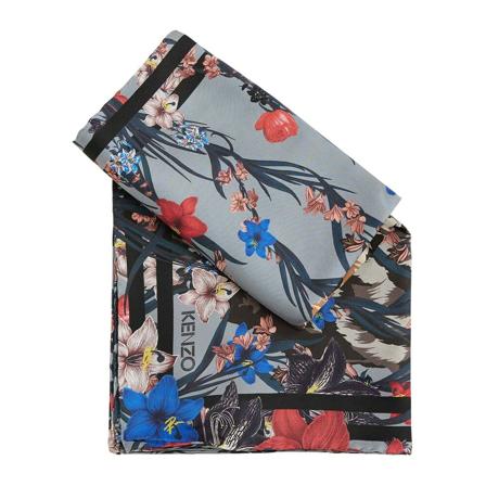 Kenzo, Silky Scarves Czarny, Kobieta, Rozmiar: ONE Size