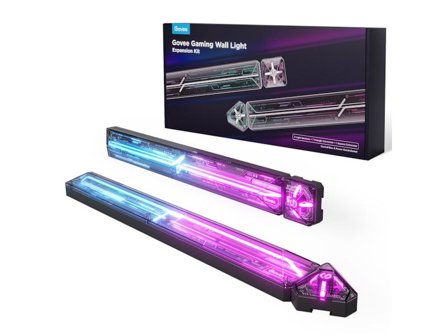 GOVEE Gaming Wall Light utvidelseskit 2 tubes, 1 firkantet- og 1 trekant connector