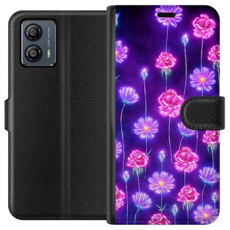 Kompatibel Tegnebogsetui til Motorola Moto G53 Bloom Reverie Electric Petals