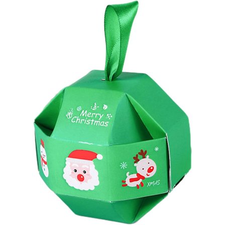 Julegodteri Innpakningsbokser Bokser Kartonger Julenissen Rein Julgran Gaveeske Present Emballasje for Festival Ferie Nyttår