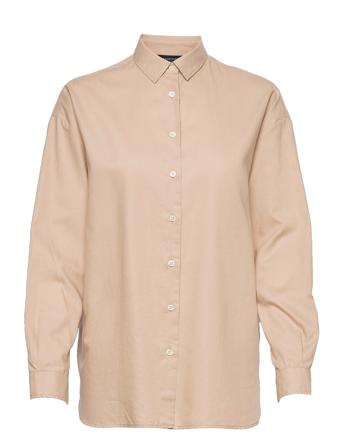 Edith Lt Oxford Shirt Beige Lexington Clothing