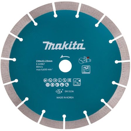 Makita E-02967 Timanttikatkaisulaikka 230 mm, segmentoitu, Koneiden tarvikkeet & käyttöosat