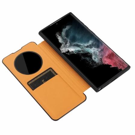 Effektfullt Smidigt Smart Fodral - Samsung Galaxy S23 Gul