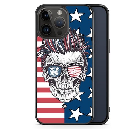 Bjornberry Skal iPhone 14 Pro Max - USA Dödskalle