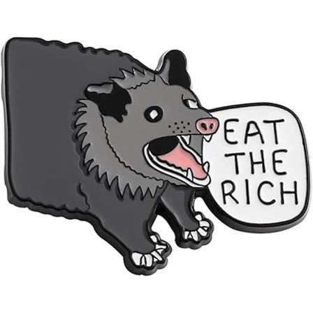 Spis Rig Opossum Emblempind Lapel Pin Badge Broche Smykker Tilbehør Anime Emblempind Broche Samlingssæt Velegnet Til Tøj Tasker Rygsække