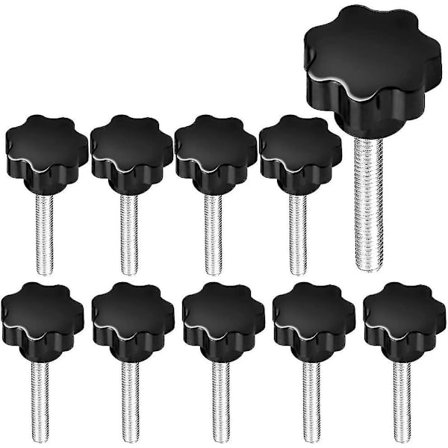 Stjernegrep Trådspenningsknapp M8 X 40 Stjerneskrue 10stk Knurlet Skrue Skruer