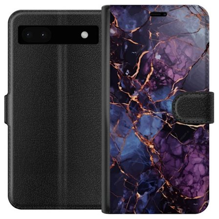 Kompatibelt Plånboksfodral till Google Google Pixel 6a Marmor Blå Lila