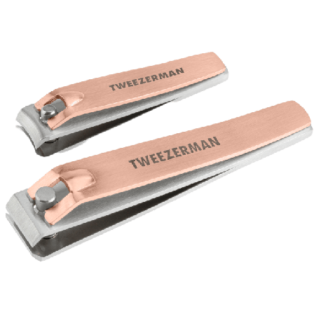 Tweezerman Combo Clipper Set Rose Gold Nagelvård Unisex 2 PCS