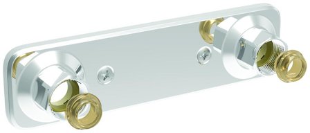 Vatette V6 Blandarfäste för kopparrör, dold rördragning 160 c/c, Badrum