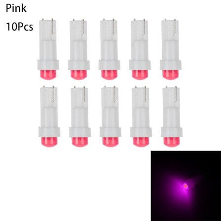 T5 LED Lys Instrumentbræt Lys PINK 10 STK 10 STK