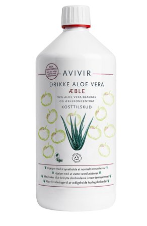 AVIVIR Aloe Vera Drikkeklar Æble 1000 ml, Helse & Madvarer, Kosttilskud, Immunforsvar
