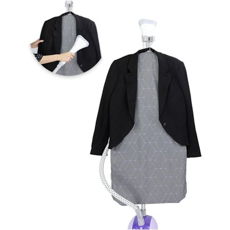 Dampbrett for klær, stativ for damping av klær, dampmatte, hengende strykebrett, klesdampbrett, steamer for klær, hengende dampstrykejern Pa