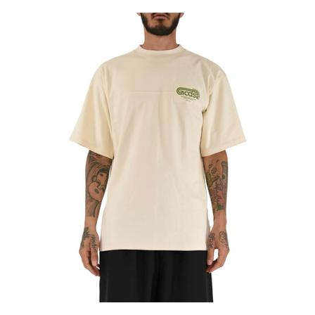 Gcds, T-shirt Beige, Heren, Maat:S