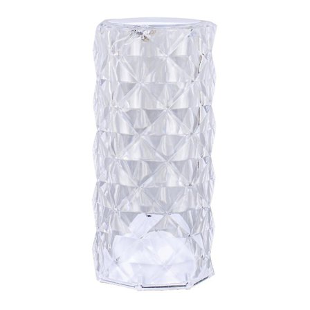 LED Krystall Bordlampe, RGB Krystall Diamant Lampe, 16 Farger 4 Moduser