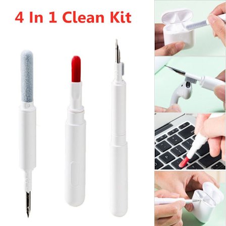 Earbuds Cleaning Pen Tangentbord Clean Brush 4 i 1