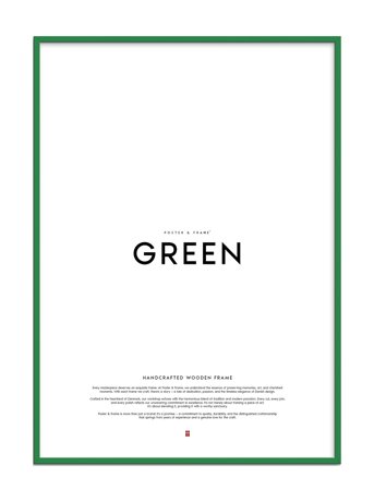 Poster & Frame Green Wood Frame - Green - 40X50CM