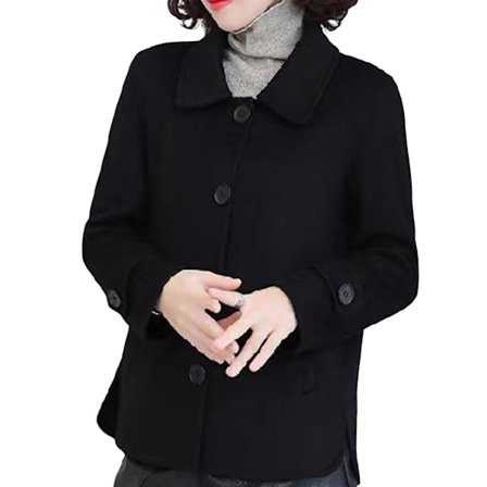 Naisten Essential Lyhyt Takki Naisten Yksirivinen Lyhyt Villakangastakki Arkikäyttöön