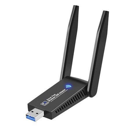 USB WLAN-tikku PC:lle, 1300 Mbps USB 3.0 WLAN-sovitin PC 2.4 GHz / 5 GHz WLAN