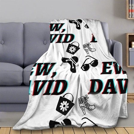 Ew Da-vid Flanellifleecepeitto, kevyt, ilmastointipeitto, superpehmeä mikrokuitu sänkyyn, sohvalle, kaikkiin vuodenaikoihin - e33 50x40 tuumaa 125x100