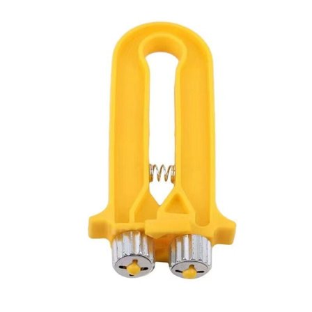 2 stk. Biavlsbikube Ramme Wire Strammer Værktøj - Gul, Kompatibel med Bikuberammer