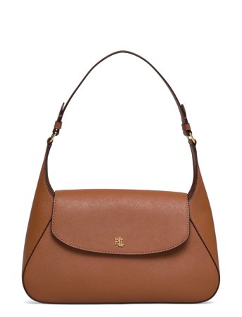 Lauren Ralph Lauren Crosshatch Medium Schylar Shoulder Bag - Brown - ONE SIZE