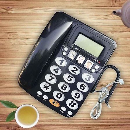 Kx 2035cid Ledningstelefon Kontor Opkalds-ID Mini Bærbar Stor Knap