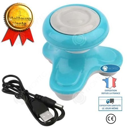 Vibro-massageri taskumalli Aalto - INNOVTEC - USB Akkukäyttöinen koko kehon hierontalaite muovista, kolmion muotoinen