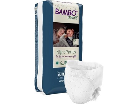 BAMBO Blöja Dreamy Night Pants L 35-50kg 10/fp - Lyreco - Sjukvård och omsorg - Hygien - Barnblöjor