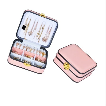 Ny Smykkeskrin Organizer Med Flytbare Rumdelere