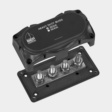 Fuse holder BEP Marine Distribution Bus, for 4 fuses, M10, 300 A