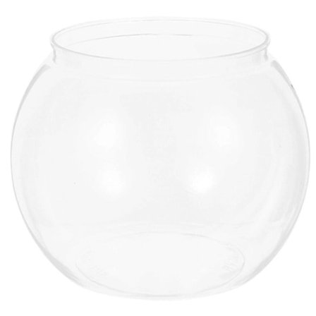 Plastisk Fisk Skål Transparent Litet Akvarium Liten Fisk Tank Fisk Skålar Guldfisk Skål