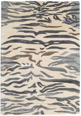 Tier Love Tiger Teppich - Grau 160X230 Wolle