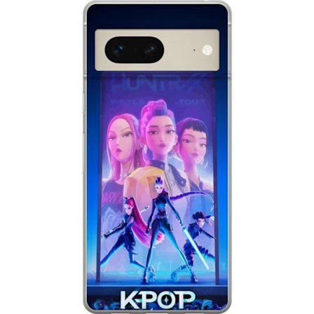 Kompatibelt Mobilskal till Google Google Pixel 7 KPop Demon Hunters 2 HuntrX Girls motiv med futuristisk stil och attityd