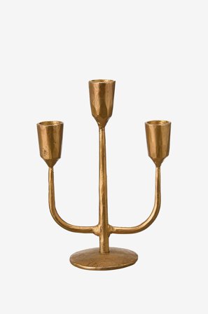 Wikholm Form - Lysestage x 3 Priya - Guld - Lysestager & lanterner - Fra Homeroom