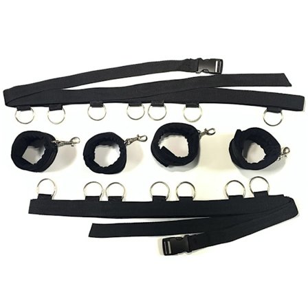 Eroottiset tuotteet BDSM Sänky Bondage Restraints Vyö Käsiraudat Avoimet Jalkalenkit Orjakoulutus Raajojen Sidonta Bondage-setti Seksi Lelut