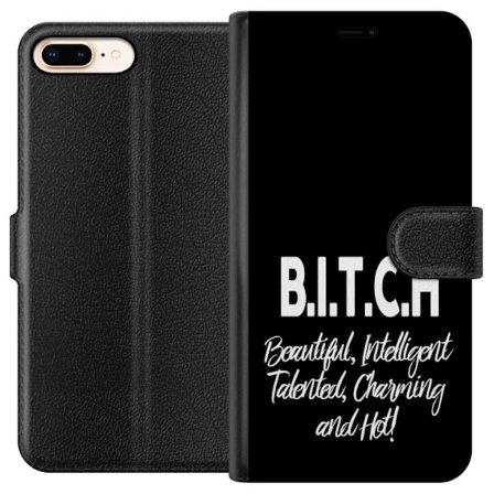 Kompatibelt Plånboksfodral till Apple Apple iPhone 8 Plus Text