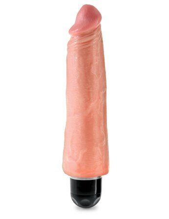 Värisevä Stiffy 21 cm - Vaalea - King Cock