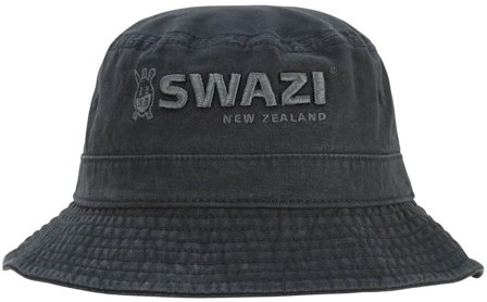 Swazi Bucket Hat hattu, Black - Hatut