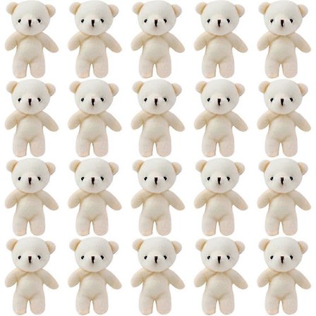 Bedårande Små Björnar Mini Björn Figurer Ryggsäck Ornament Handväska Ornament 20st[D]