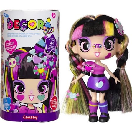 Docka - LANSAY - 55103 - Decora Girlz - Minimodedockor att anpassa - Luna
