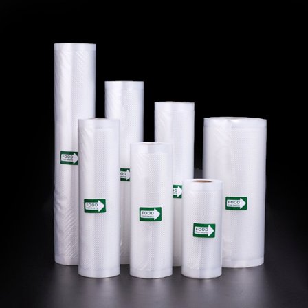 Vakuumforsegleruller for mat, BPA-fri, tilpasset størrelse matvakuumposer, kvalitetsgaranti, tids- og pengebesparende, 30*500 cm, kraftig, fungerer 