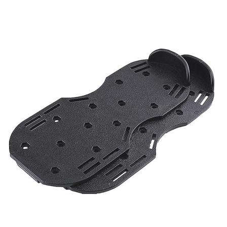 Trädgårdsgräsluftare Skor Manuell gräsmatta luftare med 13x30 cm spikar och remmar Universal Fit gräsmattor sandaler svart